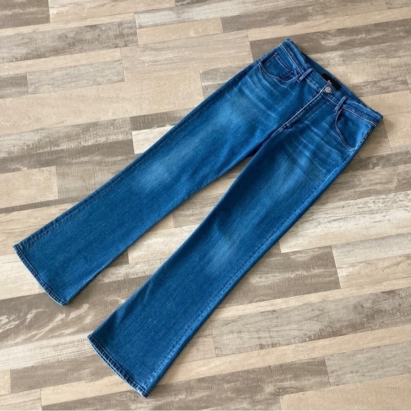 3X1 Jeans NYC Gallia Denim Flare Jeans Cropped Size 29 - Picture 3 of 16